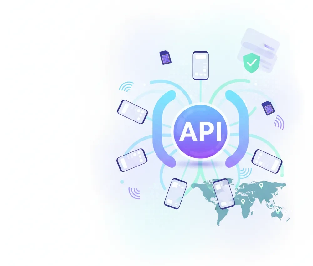 an account hub distributing airtime arcs to multiple phone nodes