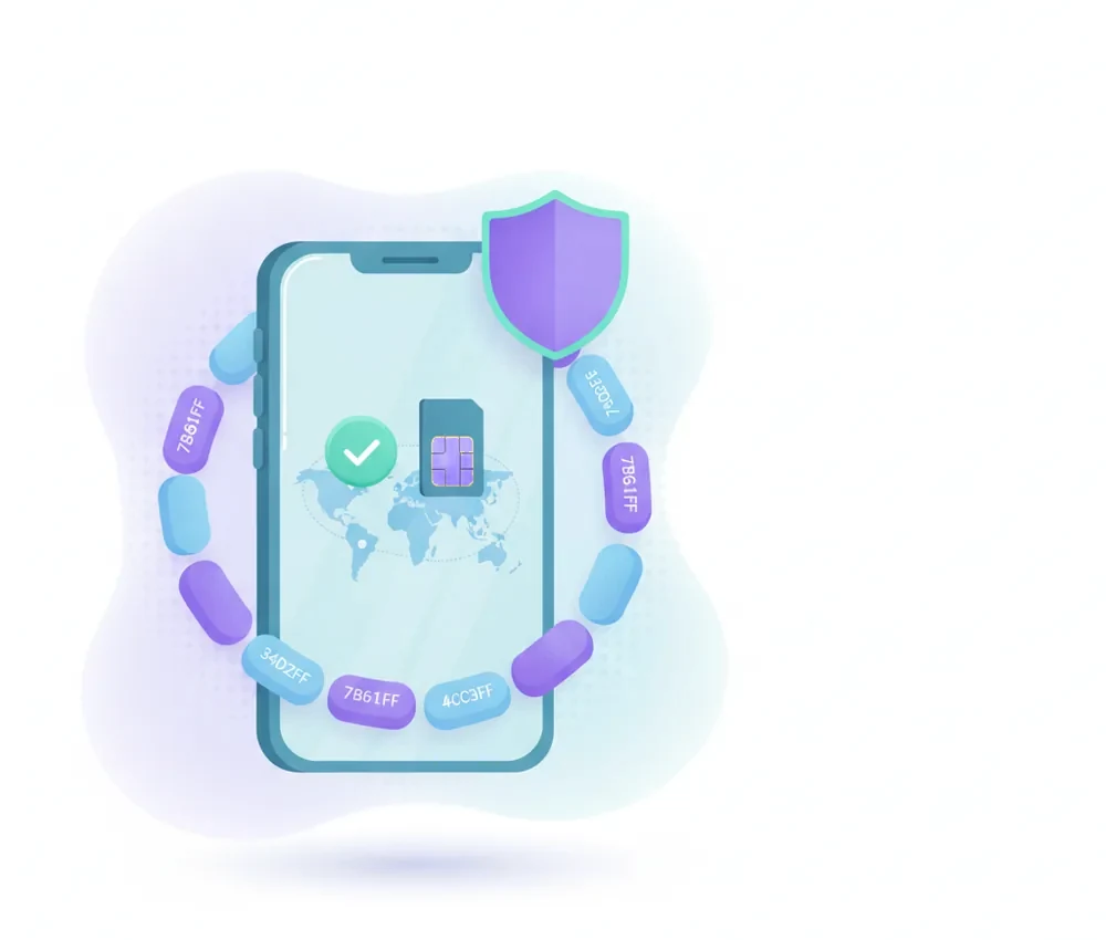 a small phone protected by a shield badge and a guardian ring