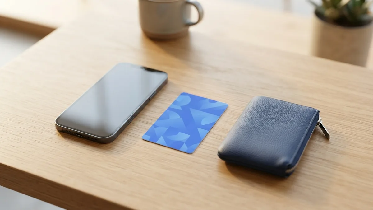 Airtime to wallet basics Phone and prepaid airtime card arranged for a mobile money transfer