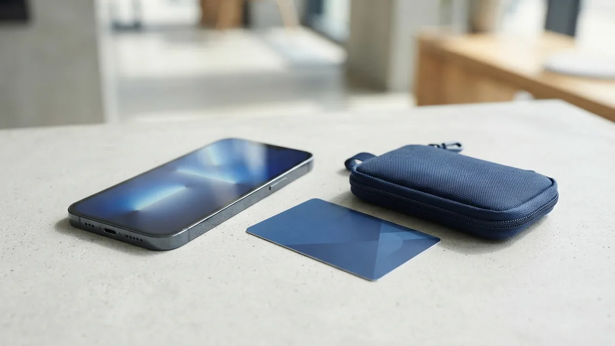 Smartphone showing a secure mobile wallet transfer setup