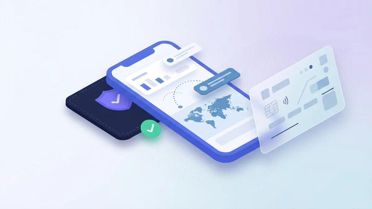 Mobile money transfer steps Smartphone showing a secure mobile wallet transfer setup