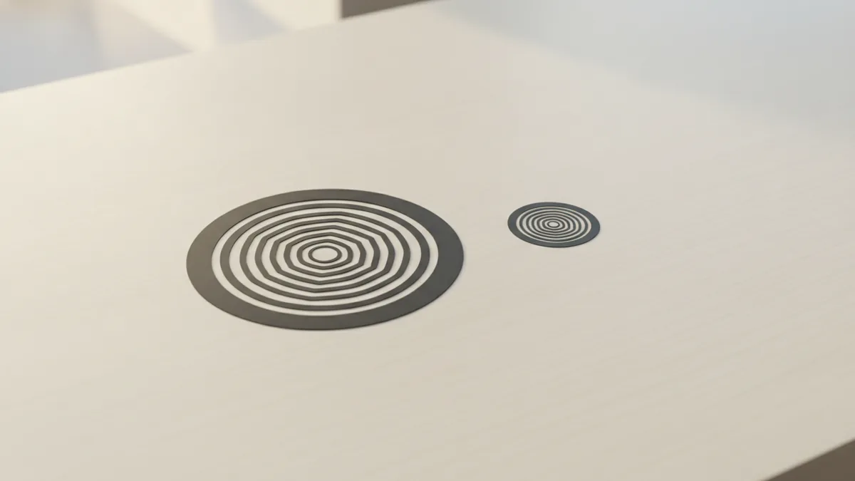 Round badge and icon shapes showing how circle logos scale