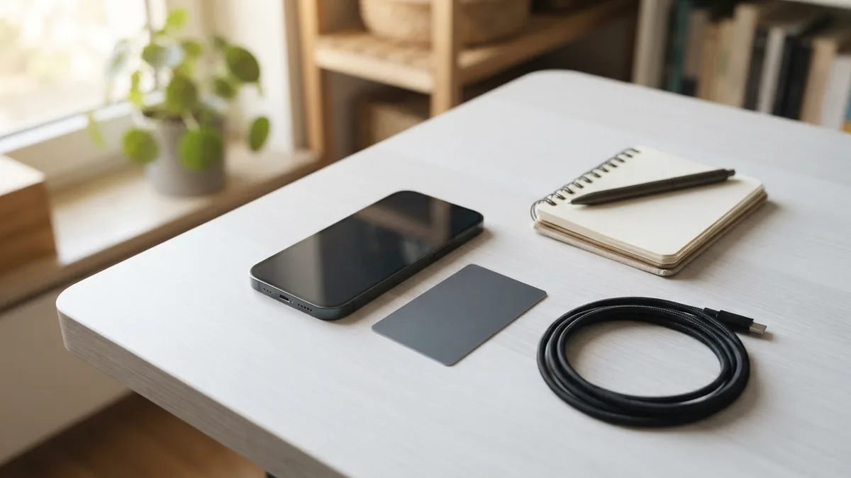 Smartphone and bank card arranged for a secure mobile account top-up at home