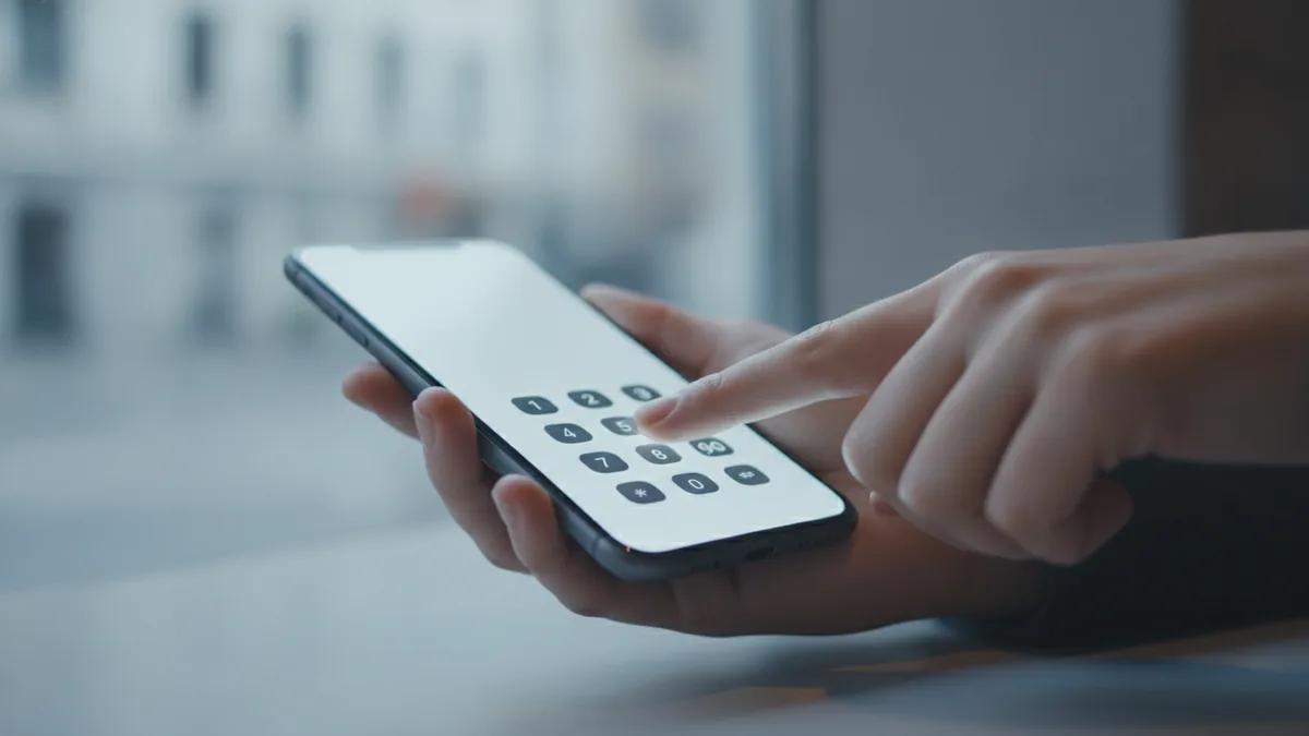 Мобільний телефон, готовий до швидкого поповнення через net banking