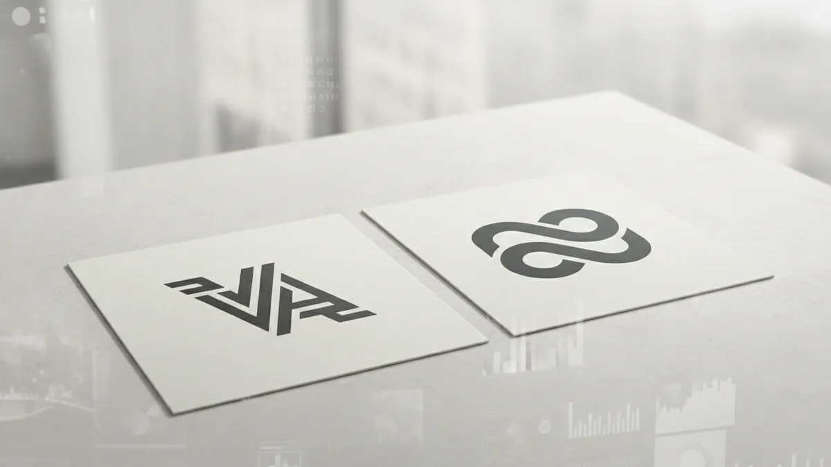 Comparison of logo tones showing how serious styles can feel distant