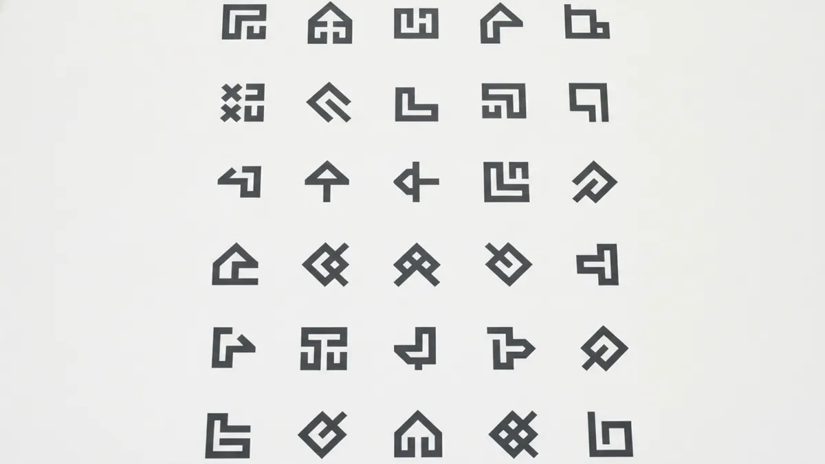 Crisp vector shapes illustrating how to avoid blurry logo edges